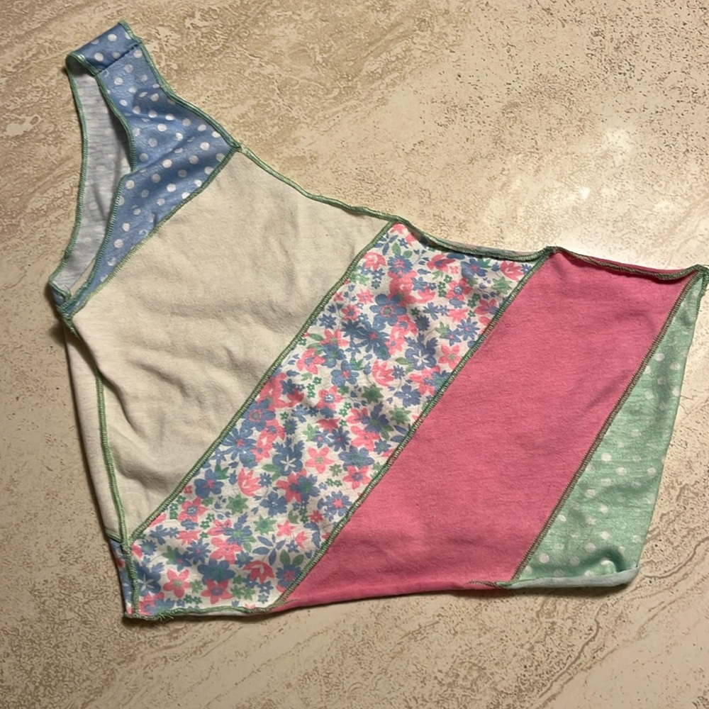 Princess Polly One-Shoulder Cropped Top, Size 0